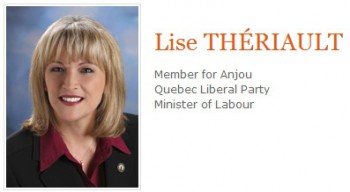 Министр труда канадской провинции Квебек Лиз Терйо
